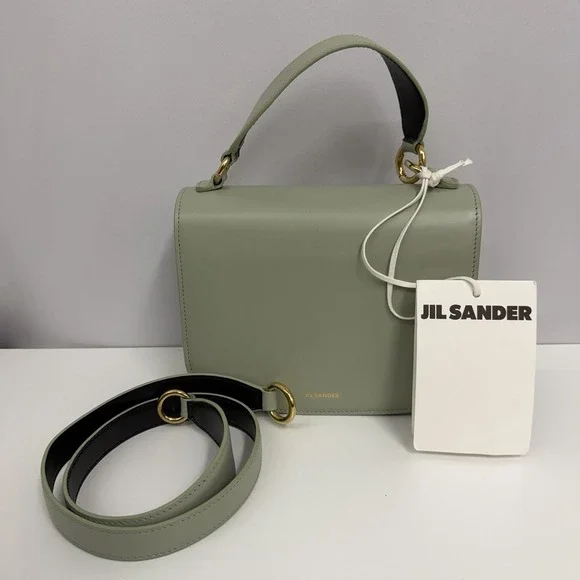 Jil Sander Leather Shouder Bag Seafoam Green NWT $1,590.00 Simple & Elegant - Picture 5 of 16